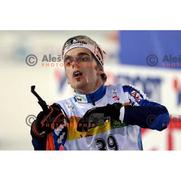 Mitja Oranic after Nordic combined 7.5km Sprint race at FIS Nordic World SKI Championships 2007 in Sapporo, Japan