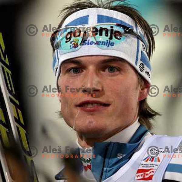 Dejan Plevnik after finish of Nordic combined 7.5km Sprint race at FIS Nordic World SKI Championships 2007 in Sapporo, Japan