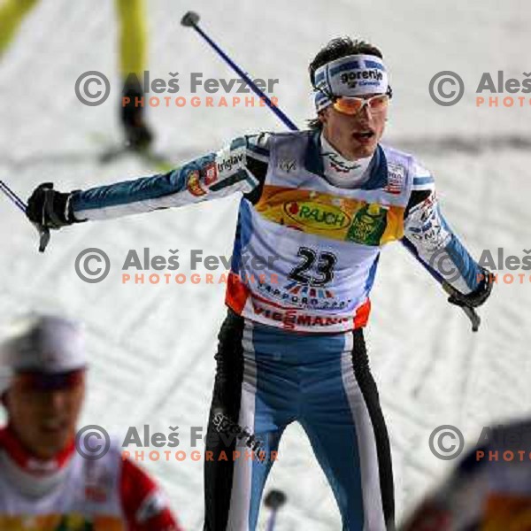 Dejan Plevnik at Nordic combined 7.5km Sprint race at FIS Nordic World SKI Championships 2007 in Sapporo, Japan