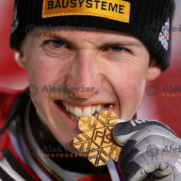 Simon Ammann new world champion at Large Hill Okurayama (HS 134) at FIS Nordic World SKI Championships 2007 in Sapporo, Japan