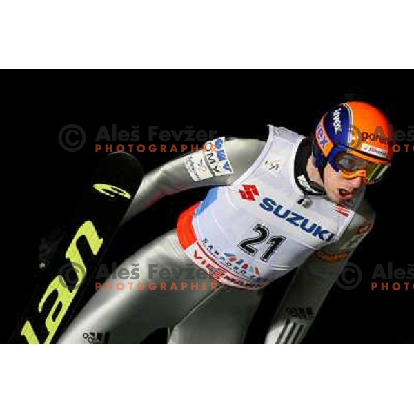 Primoz Pikl at Ski-jumping competition at Large Hill Okurayama (HS 134) at FIS Nordic World SKI Championships 2007 in Sapporo, Japan