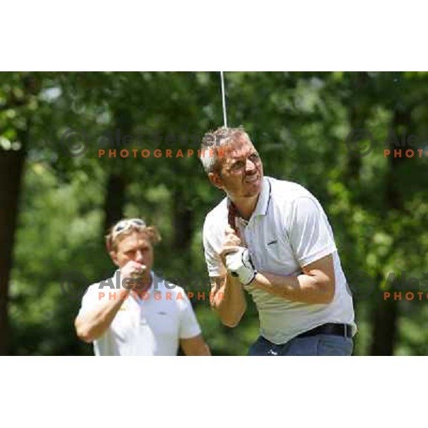 action at Alps Tour Pro-AM golf tournament at Ptuj, Slovenia on May 20, 2013 