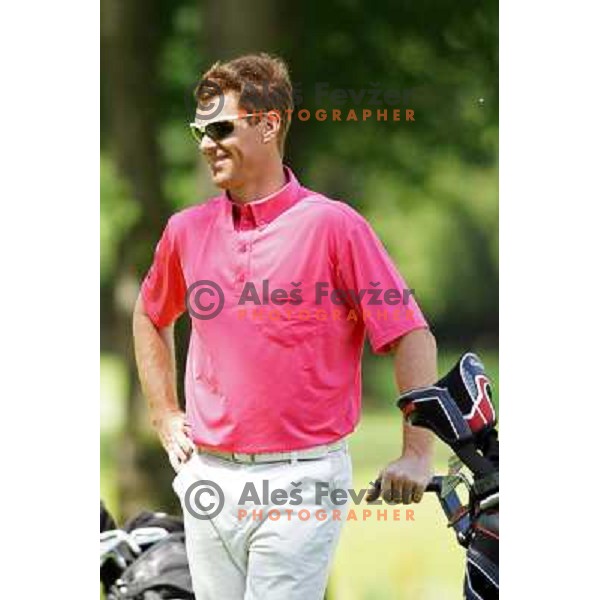 Matjaz Gojcic action at Alps Tour Pro-AM golf tournament at Ptuj, Slovenia on May 20, 2013 