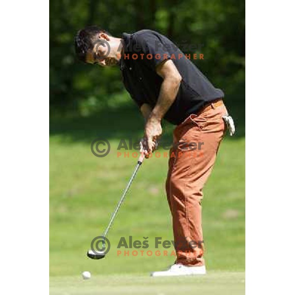 action at Alps Tour Pro-AM golf tournament at Ptuj, Slovenia on May 20, 2013 
