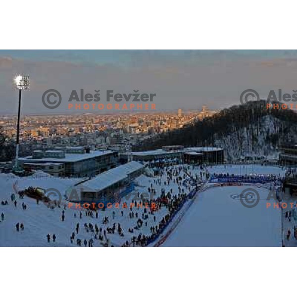 Before the start of Ski-jumping competition at Large Hill Okurayama (HS 134) at FIS Nordic World SKI Championships 2007 in Sapporo, Japan