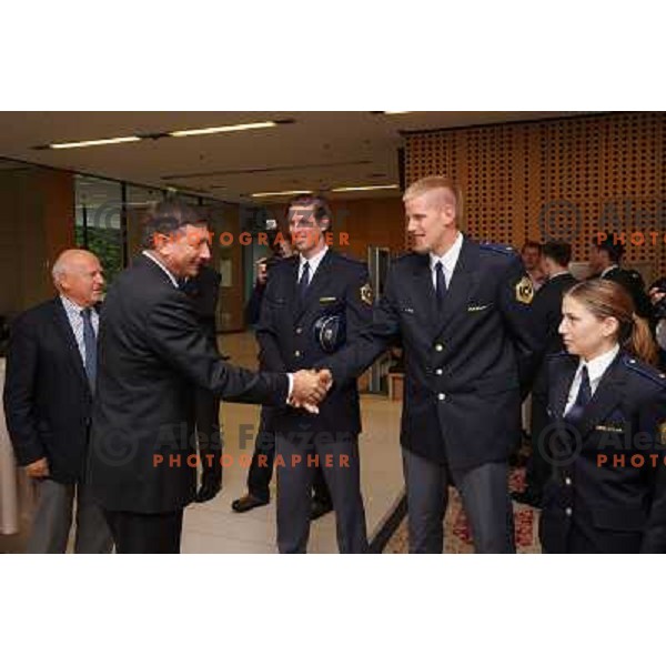 Borut Pahor, president of Slovenia during meeting with slovenian sportsman at Congres center Brdo pri Kranju on May 24, 2013 