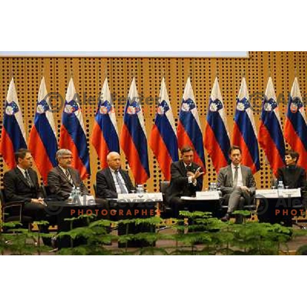 Borut Pahor, president of Slovenia during meeting with slovenian sportsman at Congres center Brdo pri Kranju on May 24, 2013 