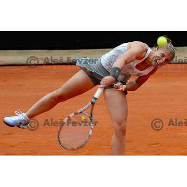 Sara Errani (ITA) playing at Italian Open tennis tournament in Rome, Italy on May 18, 2013 