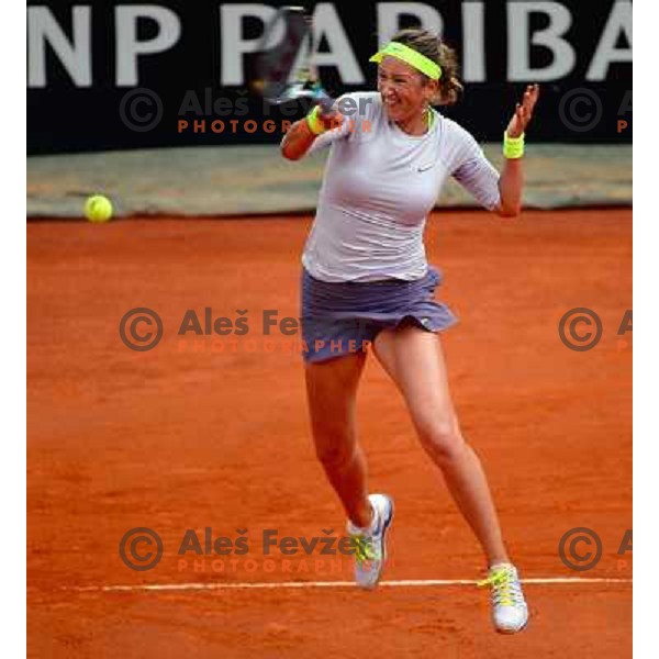 Victoria Azarenka (BLR) playing at Italian Open tennis tournament in Rome, Italy on May 18, 2013 