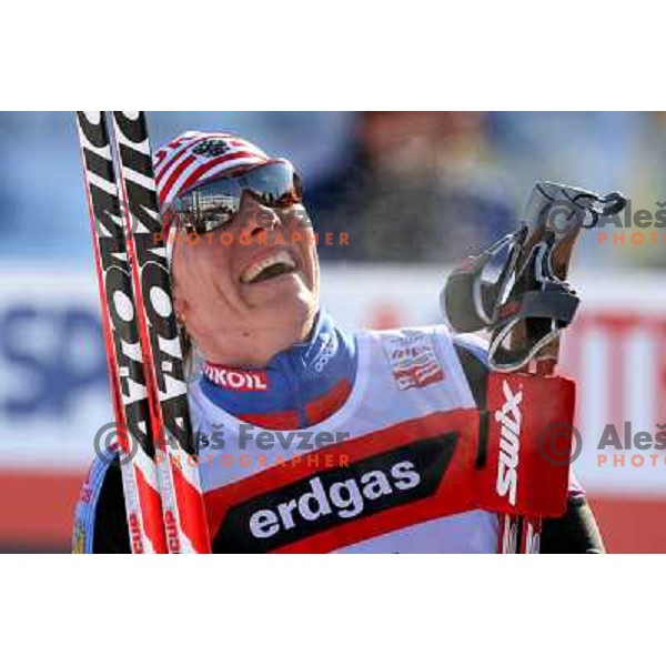 Olga Savialova at Ladies Pursuit 7.5 km + 7.5 km at FIS Nordic World SKI Championships 2007 in Sapporo, Japan