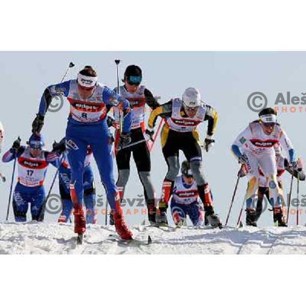 Petra Majdic at Ladies Pursuit 7.5 km + 7.5 km at FIS Nordic World SKI Championships 2007 in Sapporo, Japan