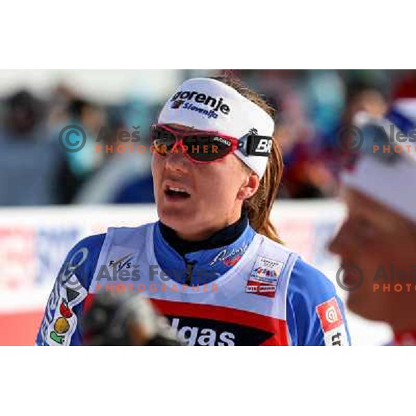 Petra Majdic after Ladies Pursuit 7.5 km + 7.5 km at FIS Nordic World SKI Championships 2007 in Sapporo, Japan