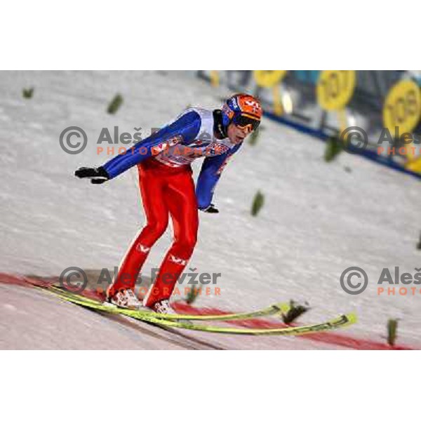 Roar Ljekelsoey at team ski-jumping competition at FIS Nordic World SKI Championships 2007 in Sapporo, Japan
