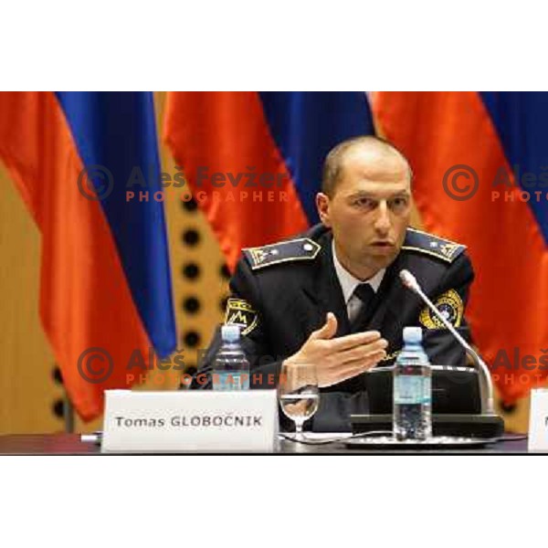 Tomas Globocnik during meeting at Congres centre Brdo pri Kranju, Slovenia on May 23, 2013 