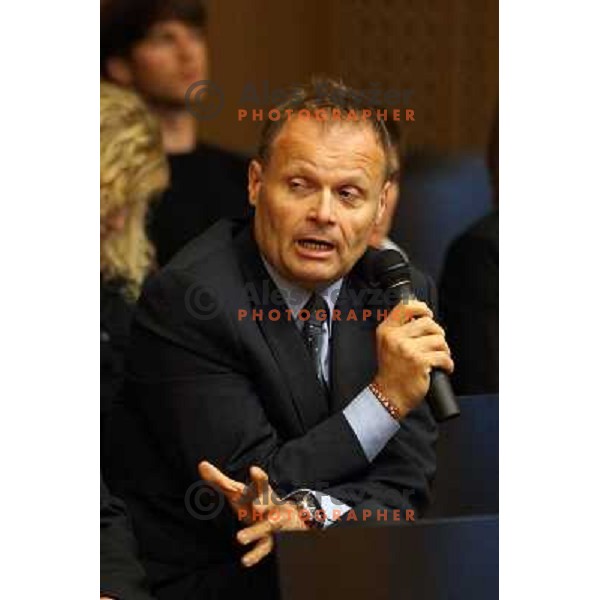Bojan Zmavc during meeting at Congres centre Brdo pri Kranju, Slovenia on May 23, 2013 