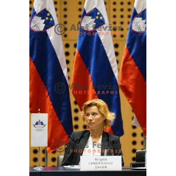 Brigita Langerholc Zager during meeting at Congres centre Brdo pri Kranju, Slovenia on May 23, 2013 