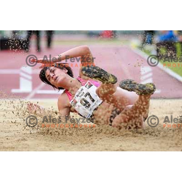Ivana Spanovic of Serbia competes at 18. International Athletics Meeting in Velenje, Slovenia on June 4, 2013 