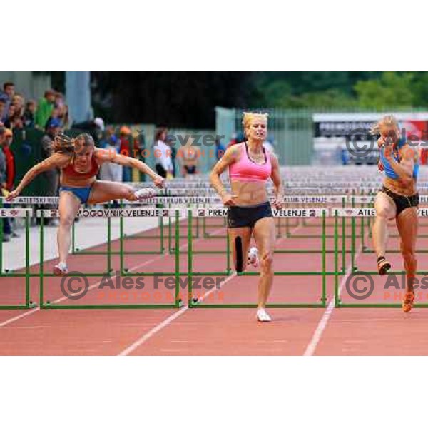 Marina Tomic of Slovenia competes at 18. International Athletics Meeting in Velenje, Slovenia on June 4, 2013 