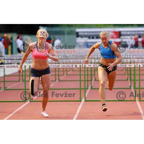 Marina Tomic of Slovenia competes at 18. International Athletics Meeting in Velenje, Slovenia on June 4, 2013 