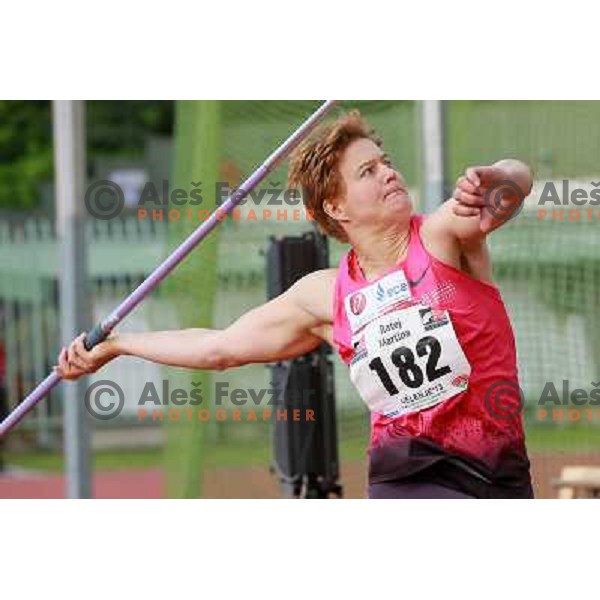 Martina Ratej of Slovenia competes at 18. International Athletics Meeting in Velenje, Slovenia on June 4, 2013 