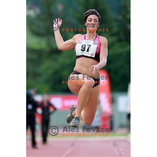 Ivana Spanovic of Serbia competes at 18. International Athletics Meeting in Velenje, Slovenia on June 4, 2013 