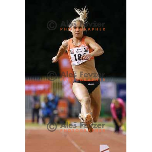 Snezana Rodic of Slovenia competes at 18. International Athletics Meeting in Velenje, Slovenia on June 4, 2013 