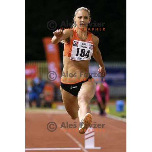 Snezana Rodic of Slovenia competes at 18. International Athletics Meeting in Velenje, Slovenia on June 4, 2013 