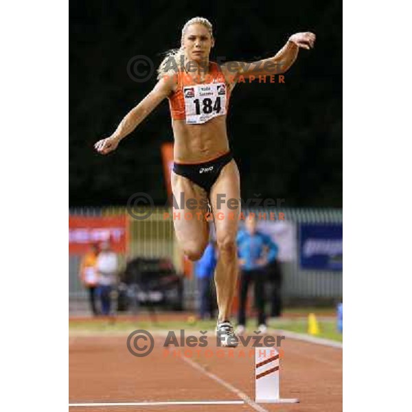 Snezana Rodic of Slovenia competes at 18. International Athletics Meeting in Velenje, Slovenia on June 4, 2013 