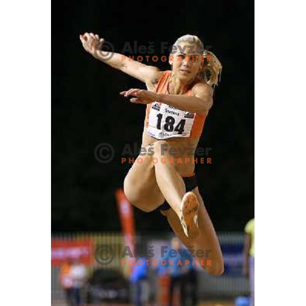 Snezana Rodic of Slovenia competes at 18. International Athletics Meeting in Velenje, Slovenia on June 4, 2013 