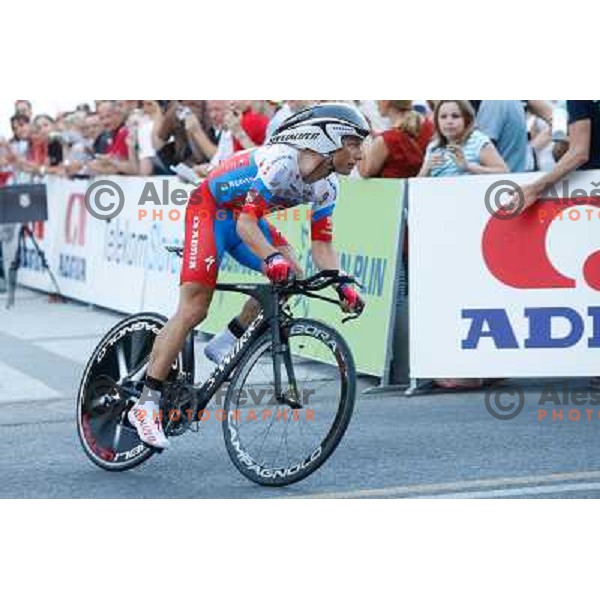  of Slovenia during time trial 8,8 km, 1st stage of Tour Of Slovenia in Ljubljana on June 13, 2013