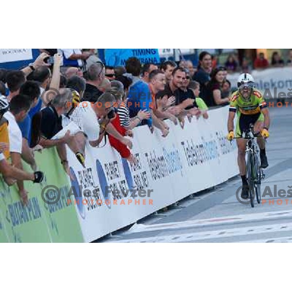 Tadej Veljavec of Slovenia during time trial 8,8 km, 1st stage of Tour Of Slovenia in Ljubljana on June 13, 2013 