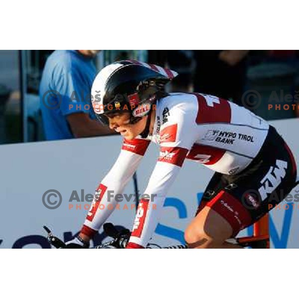 Jan Tratnik of Slovenia during time trial 8,8 km, 1st stage of Tour Of Slovenia in Ljubljana on June 13, 2013 
