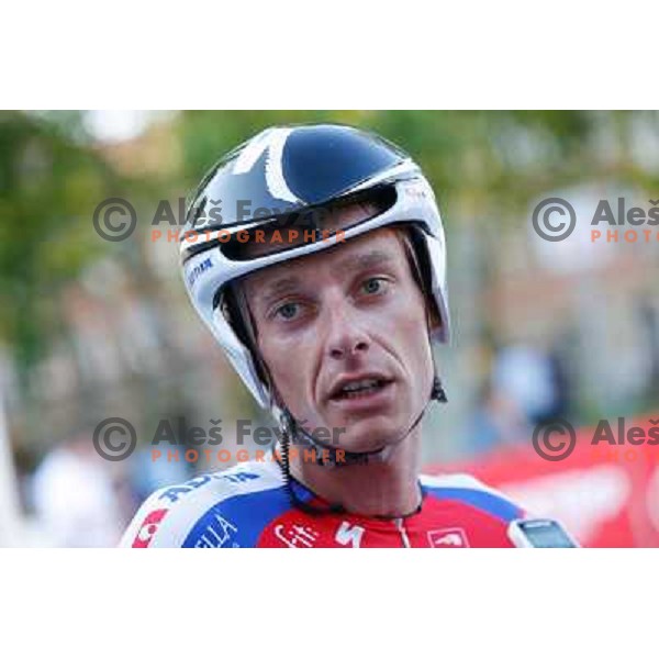 Tomaz Nose of Slovenia during time trial 8,8 km, 1st stage of Tour Of Slovenia in Ljubljana on June 13, 2013 