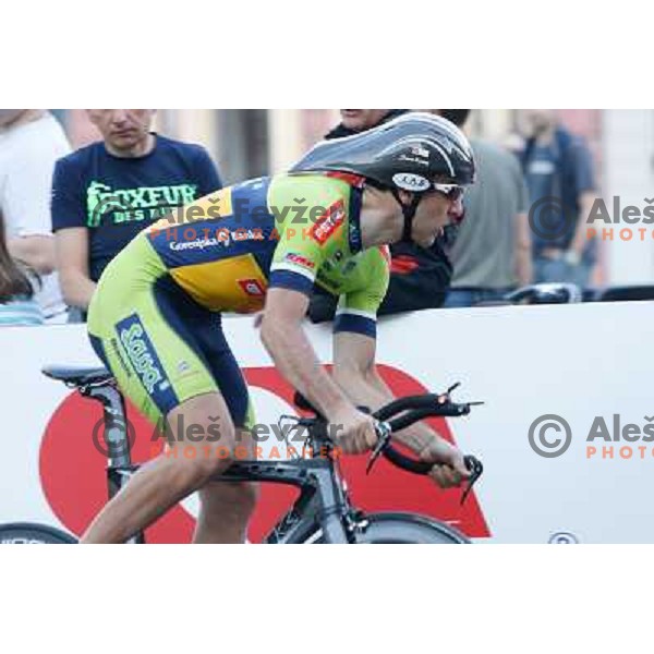Mark Dzamastagic of Slovenia during time trial 8,8 km, 1st stage of Tour Of Slovenia in Ljubljana on June 13, 2013 