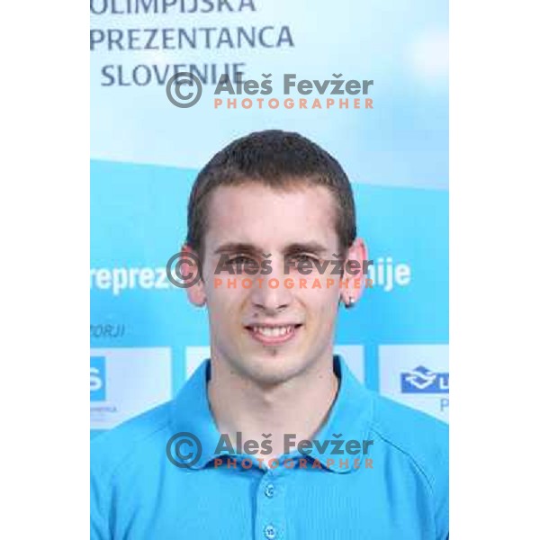 Grega Potocnik,member of Slovenia team for Mersin 2013 Mediteranean Games during official presentation in Terme Zrece, Slovenia on June 12, 2013 