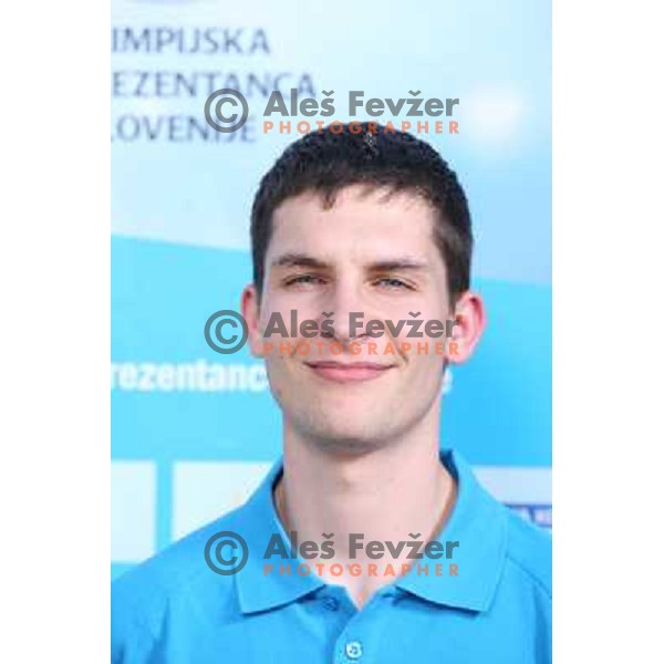 Blaz kunsek, member of Slovenia team for Mersin 2013 Mediteranean Games during official presentation in Terme Zrece, Slovenia on June 12, 2013 