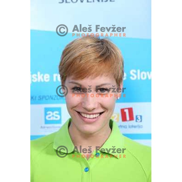 Lucija Kous, member of Slovenia team for Mersin 2013 Mediteranean Games during official presentation in Terme Zrece, Slovenia on June 12, 2013 