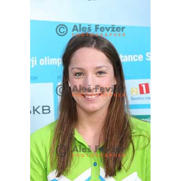 Anja Klinar,member of Slovenia team for Mersin 2013 Mediteranean Games during official presentation in Terme Zrece, Slovenia on June 12, 2013 