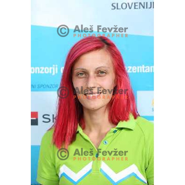 Nina Kolaric,member of Slovenia team for Mersin 2013 Mediteranean Games during official presentation in Terme Zrece, Slovenia on June 12, 2013 