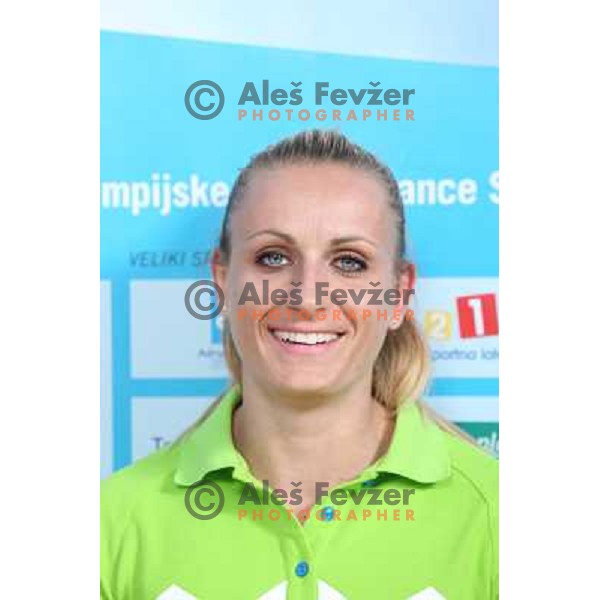 Sabina Veit,member of Slovenia team for Mersin 2013 Mediteranean Games during official presentation in Terme Zrece, Slovenia on June 12, 2013 