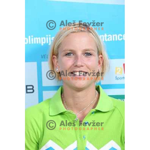 Marina Tomic,member of Slovenia team for Mersin 2013 Mediteranean Games during official presentation in Terme Zrece, Slovenia on June 12, 2013 