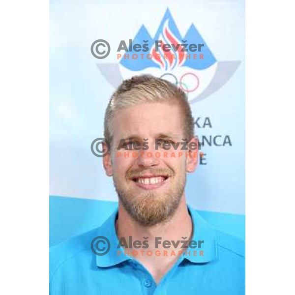 Jan Spik,member of Slovenia team for Mersin 2013 Mediteranean Games during official presentation in Terme Zrece, Slovenia on June 12, 2013 