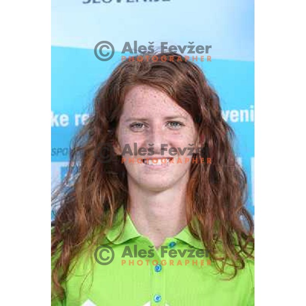 Angelina Ajnihar,member of Slovenia team for Mersin 2013 Mediteranean Games during official presentation in Terme Zrece, Slovenia on June 12, 2013 