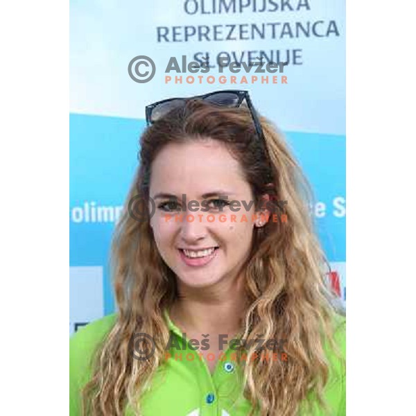 Monika Potokar,member of Slovenia team for Mersin 2013 Mediteranean Games during official presentation in Terme Zrece, Slovenia on June 12, 2013 