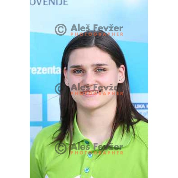 Mojca Bozic,member of Slovenia team for Mersin 2013 Mediteranean Games during official presentation in Terme Zrece, Slovenia on June 12, 2013 