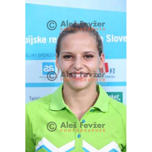 Tina Ribic, member of Slovenia team for Mersin 2013 Mediteranean Games during official presentation in Terme Zrece, Slovenia on June 12, 2013 