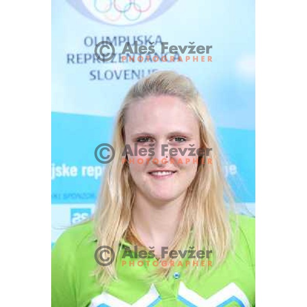 Jana Tomazini,member of Slovenia team for Mersin 2013 Mediteranean Games during official presentation in Terme Zrece, Slovenia on June 12, 2013 