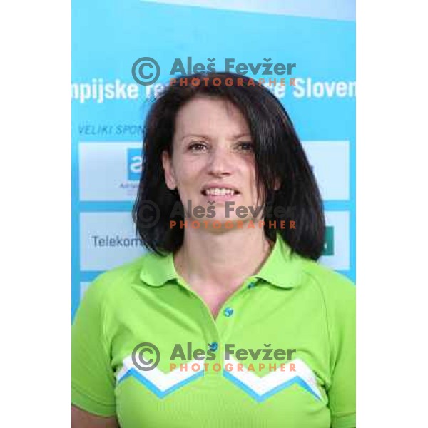 Vesna Ojstersek Drnovsek member of Slovenia team for Mersin 2013 Mediteranean Games during official presentation in Terme Zrece, Slovenia on June 12, 2013 