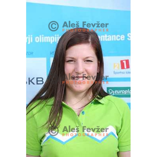 Kim Pletikos,member of Slovenia team for Mersin 2013 Mediteranean Games during official presentation in Terme Zrece, Slovenia on June 12, 2013 
