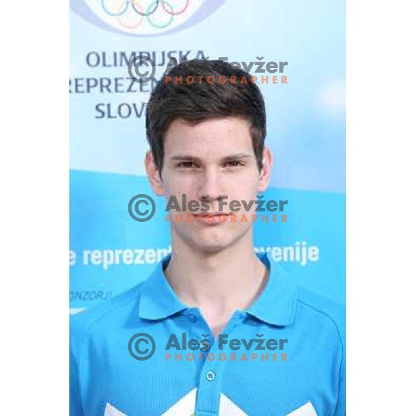 Filip Spanbauer, member of Slovenia team for Mersin 2013 Mediteranean Games during official presentation in Terme Zrece, Slovenia on June 12, 2013 